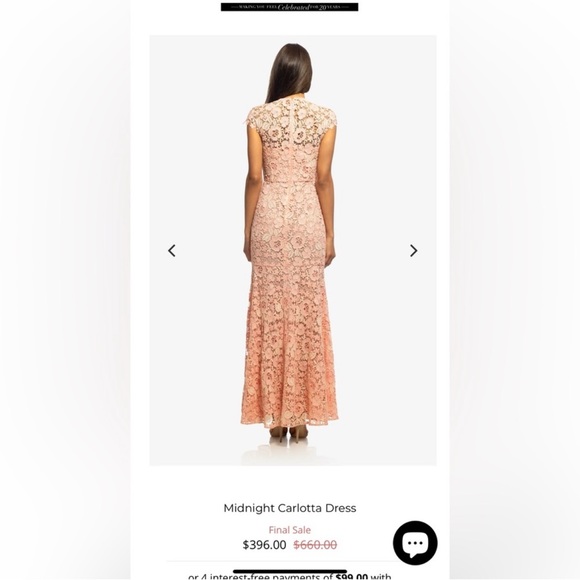 NWT Size 2 Shoshanna Carlotta Maxi Dress in Pink Retail $660 - Picture 5 of 13